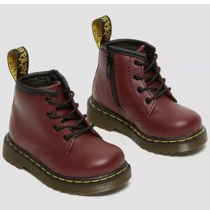 Dr. Martens toddler leather lace up boots